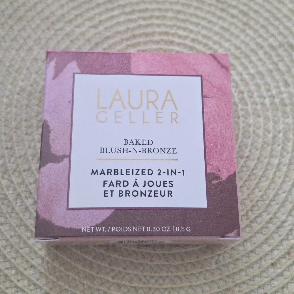 New Laura Geller Baked Blush-N-Bronze Rose Bronze Natural Finish NIB